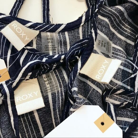 NWT Roxy Striped Highland Escape Long Sleeve Dress Size 4 - Picture 7 of 8